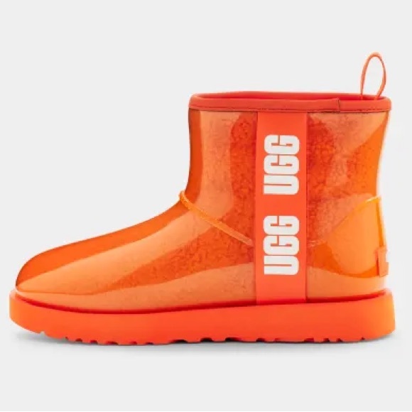 UGG Other - UGG Classic Clear Mini Faux-Shearling Rain Boots (Size EU 37)